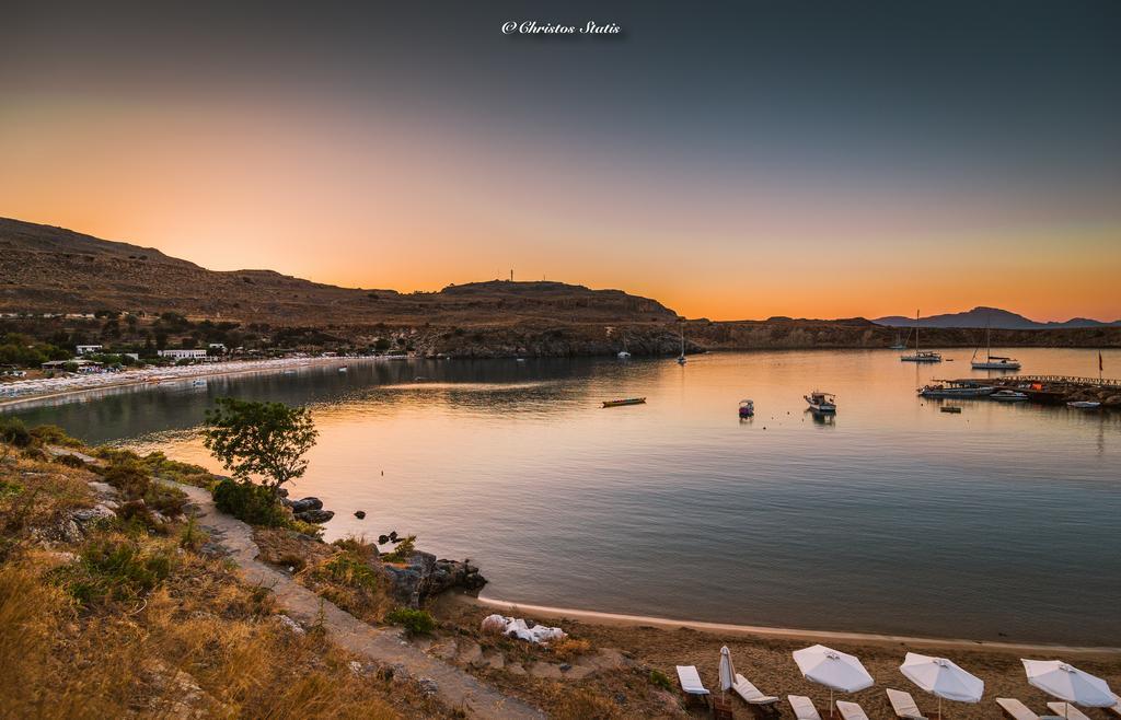 Lindos Shore Boutique Villa With Sea View Bagian luar foto