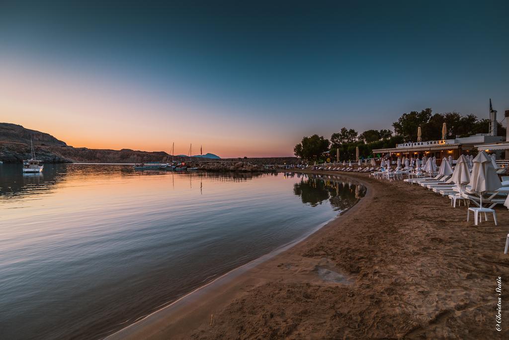 Lindos Shore Boutique Villa With Sea View Bagian luar foto